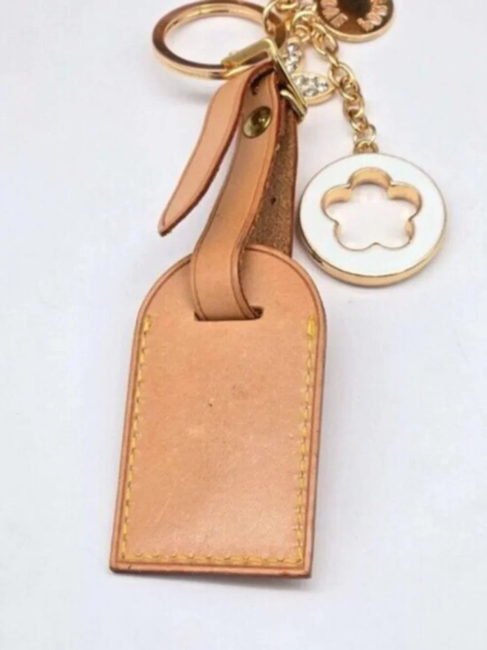 Authentic Louis Vuitton Luggage Tag with Unbranded Keycharm, Keychain, Bagcharm - Picture 5 of 9
